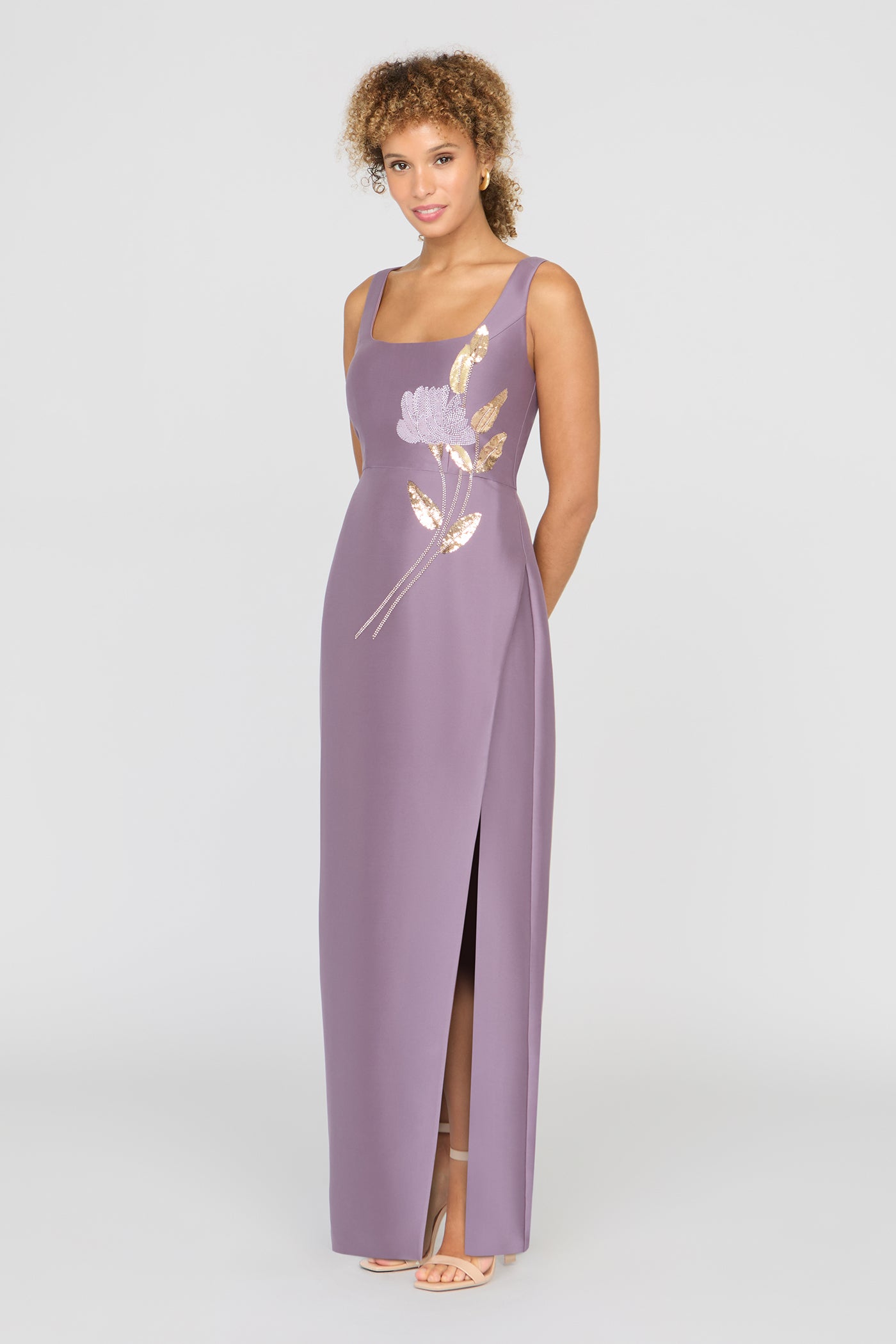 Paloma Embellished Column Gown