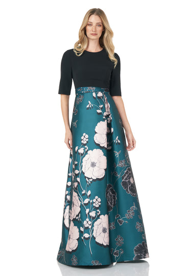 Teal Poppy Floral